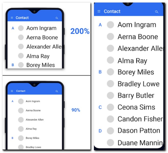 글짜 크기 조절 앱