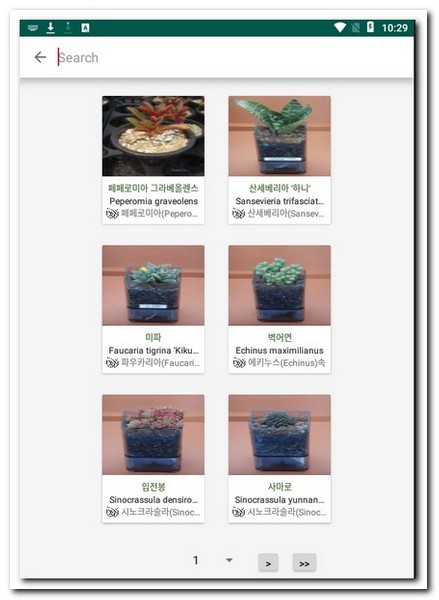 식물정보찾는 어플